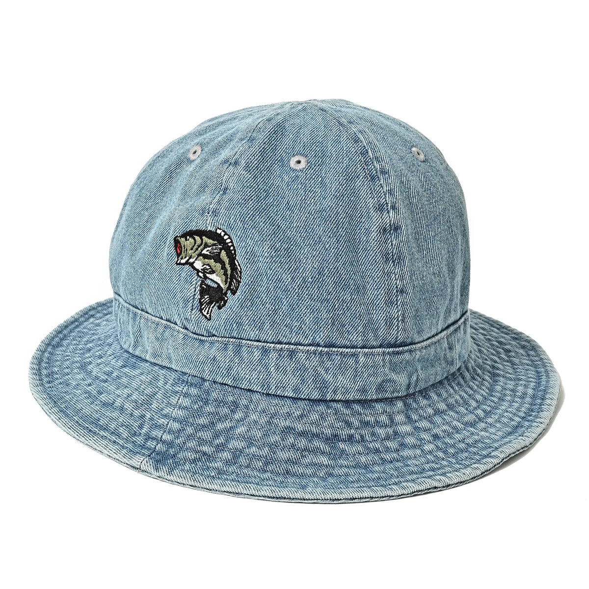 バス釣り デニム ハット LOGO-metro-hat（Lightdenim） – バス
