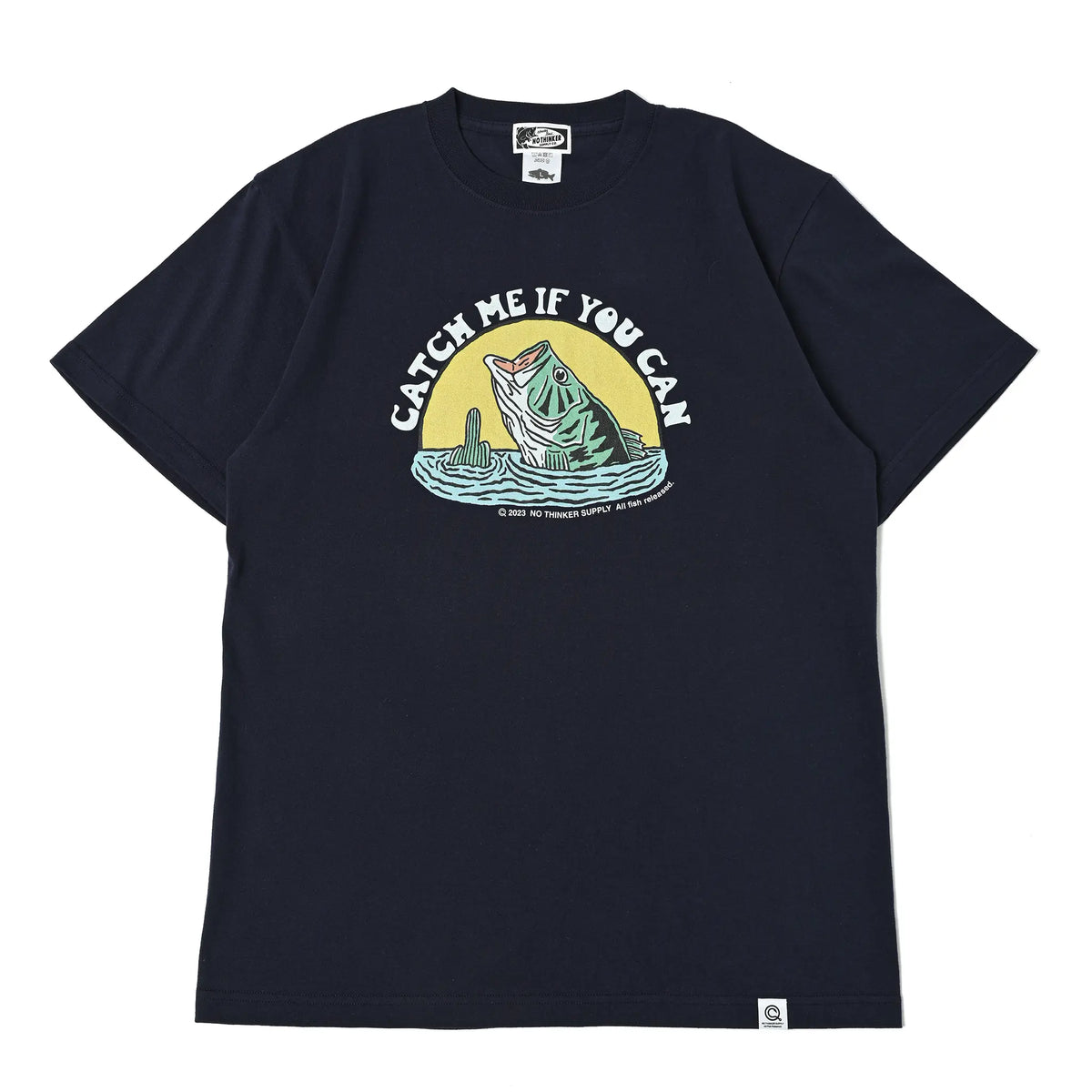 バス釣り Tシャツ CATCH ME IF YOU CAN_T-shirt (Navy) – バス釣り