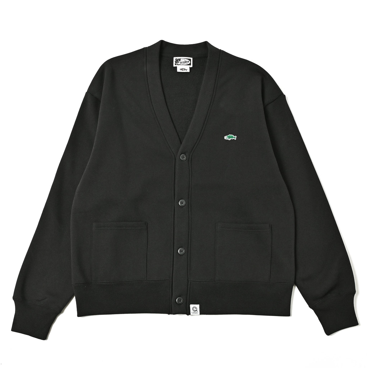 バス釣り トップス 1pointbass cardigan Black – バス釣り アパレル