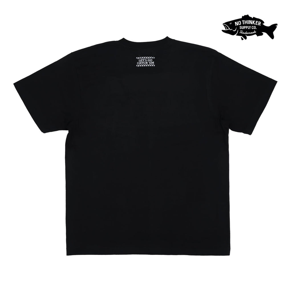 BrushLOGO-Tshirts（Black） バス釣り アパレル NO THINKER SUPPLY