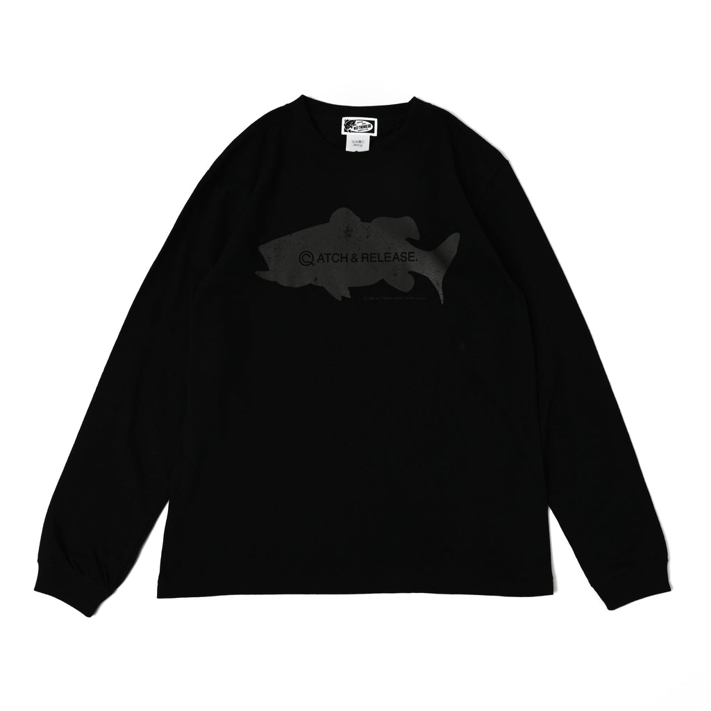 CATCH and RELEASE_long T-shirt (Black) バス釣り アパレル NO THINKER SUPPLY