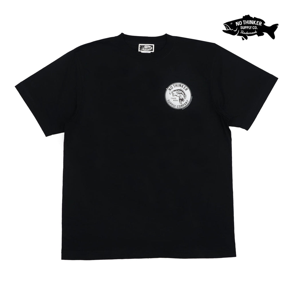 CIRCLE-LOGO-Tshirts（Black） バス釣り アパレル NO THINKER SUPPLY