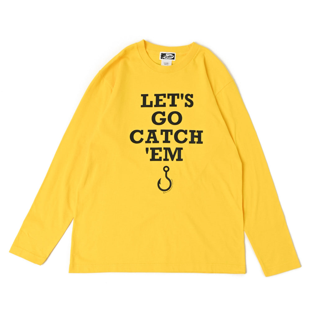 LETS GO CATCH EM_long T-shirt (Daisy) バス釣り アパレル NO THINKER SUPPLY